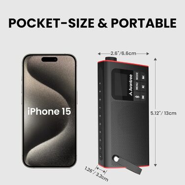 Портативна радіоприймач Avantree SP850: FM-радіо, Bluetooth-динамік, MP3-плеєр з SD-карти