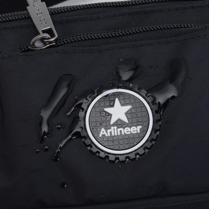 Водонепроникна поясна сумка для чоловіків та жінок, для спорту, бігу, піших прогулянок, велосипеда, з кишенькою для ножів та інструментів, чорна