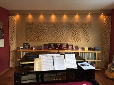 Акустичний диффузор 2D 500 дерев'яна стінова панель 30x30 см (світлий дуб)