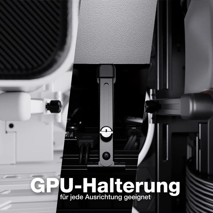 be quiet! Light Base 900 FX - Корпус ПК з повністю прозорою передньою та бічною панелями, Dual Chamber Design, 4 вентилятори Pure Wings 3 PWM (Білий)