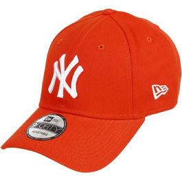 Кепка New Era MLB 9Forty з логотипом команди (NY/LA), оранжево-біла, універсальний розмір