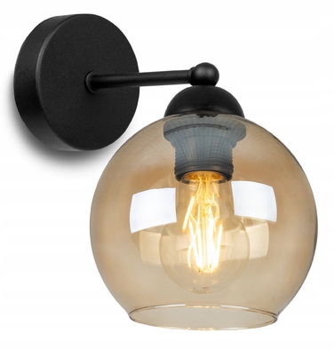 Настінний світильник Kinkiet Light Home, чорний з жовтим, E27 60 Вт