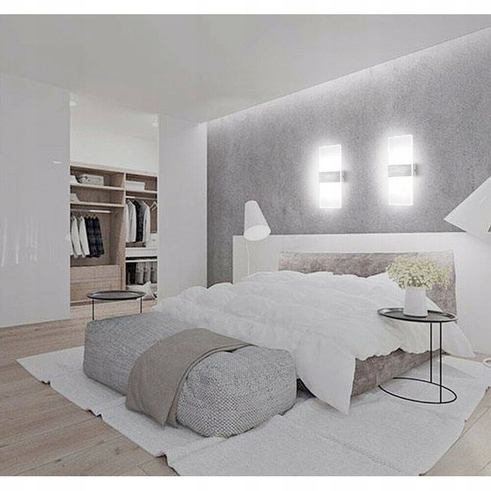 Сучасний настінний LED-бра 12 Вт для інтер'єру, холодне біле світло