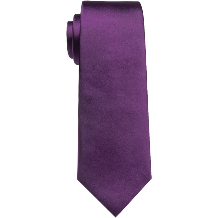 Чоловічі краваткові аксесуари YourTies: смугасті та клітинчасті краватки з шовкової тканини, набір з краватною кліпсою (сливовий колір)