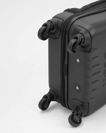 Валіза BIBA Troey Typ, з телескопічною ручкою, поліестер+ABS, 4 колеса, чорна, розмір S