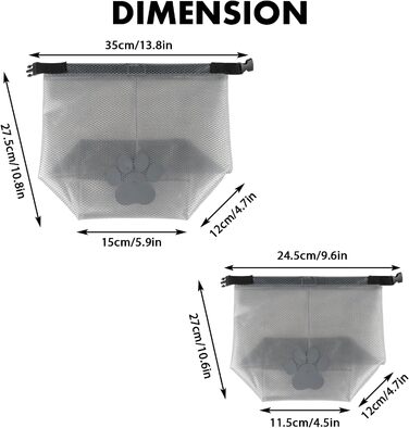 Набір для годування собак: сумка-органайзер з двома складними мисками, BPA-free, для подорожей, кемпінгу, авто