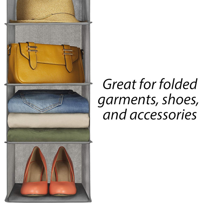 Організатор для шафи Whitmor, полиці, сірий, 5 секцій, поліестер