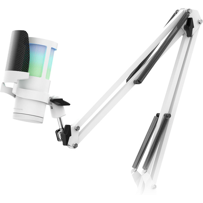 Мікрофон Mars Gaming MMIC-XT: Професійний студійний мікрофон з високою чіткістю звуку, Kugelarm, антишоковий кріплення, поп-фільтр, чорний