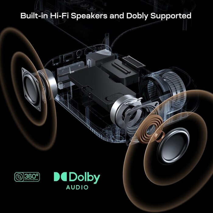 YOTON Beamer 4K: проєктор для домашнього кіно з підтримкою Netflix/Dolby Audio, 20000 люмен, Full HD 1080P, WiFi, Bluetooth 5.2, сумісний з PS5, з сумкою