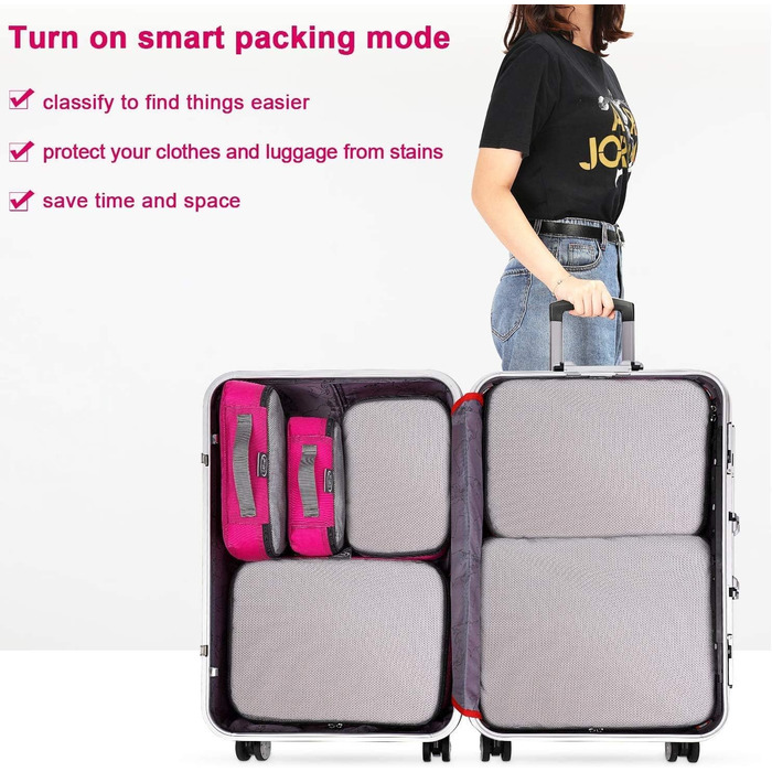 Органайзери для валізи G4Free: набір кубів для пакування (3/6/7 шт.)