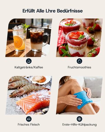 Машина для приготування льоду Upstreman BI12, біла: швидке охолодження, автоматичне очищення, для дому, офісу