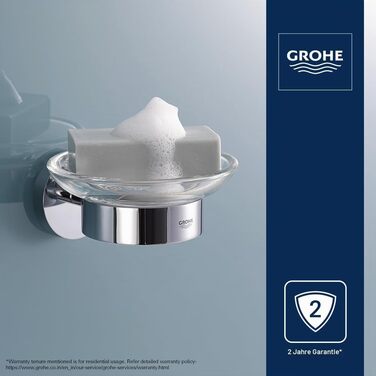 Тримач для склянки або мильниці Grohe Essentials Cube, круглий, окремий