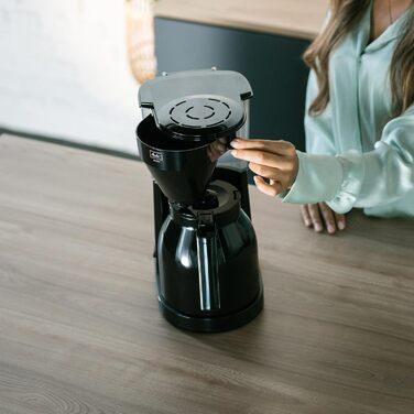 Кавомашина Melitta Easy знімний фільтр, для 10 чашок, з термокана, чорна