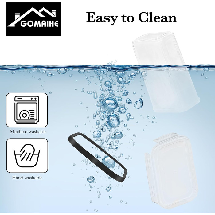 Набір контейнерів для зберігання GoMaihe, 2.5л*6 шт + 5.2л*4 шт. Герметичні контейнери для кухні, органайзери для продуктів, зберігання круп, кави, макаронів