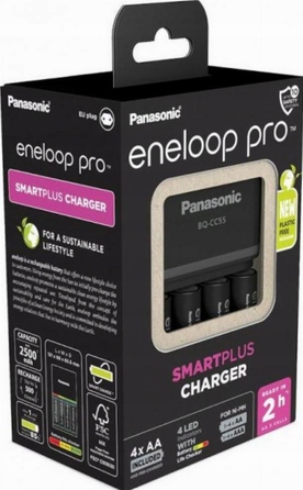 Зарядний пристрій Panasonic BQ-CC55 + 4 x AA ENELOOP PRO 2500mAh
