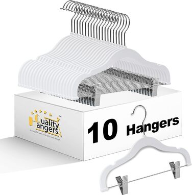 Вішалки для одягу: спідниці, штани, блузки, піджаки, сорочки, легінси. 360° обертання, рожевий колір, набір з 10 шт.