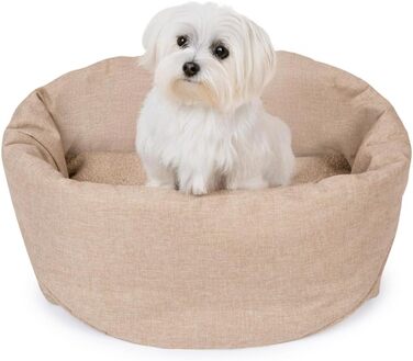 Чохол-переноска для собак та котів Petsen 3в1 – автокрісло, переноска, сумка – ручної роботи в ЄС – миється, з подушкою (Бежевий)