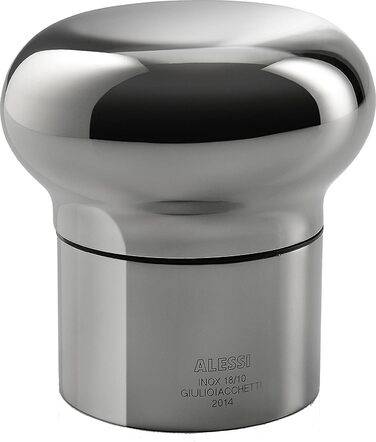 Alessi Noè GIA12 - Hermetic Bottle Stopper Design for Wine and Champagne Bottles, Polished, 10 x 8 x 14 cm