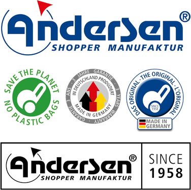 Тролей для покупок Andersen Scala Milla чорний - 54 л, сталевий каркас, 40 кг, сходинковий механізм