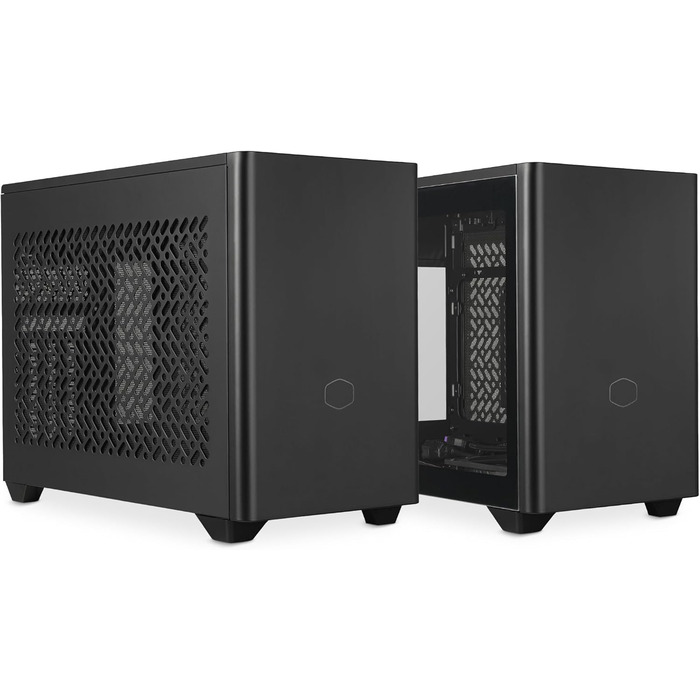Корпус Mini-ITX Cooler Master NR200P V2 білий: скло, вертикальне розташування GPU, PCIe 4.0, USB 3.2 Gen 2x2, 120 мм вентилятор