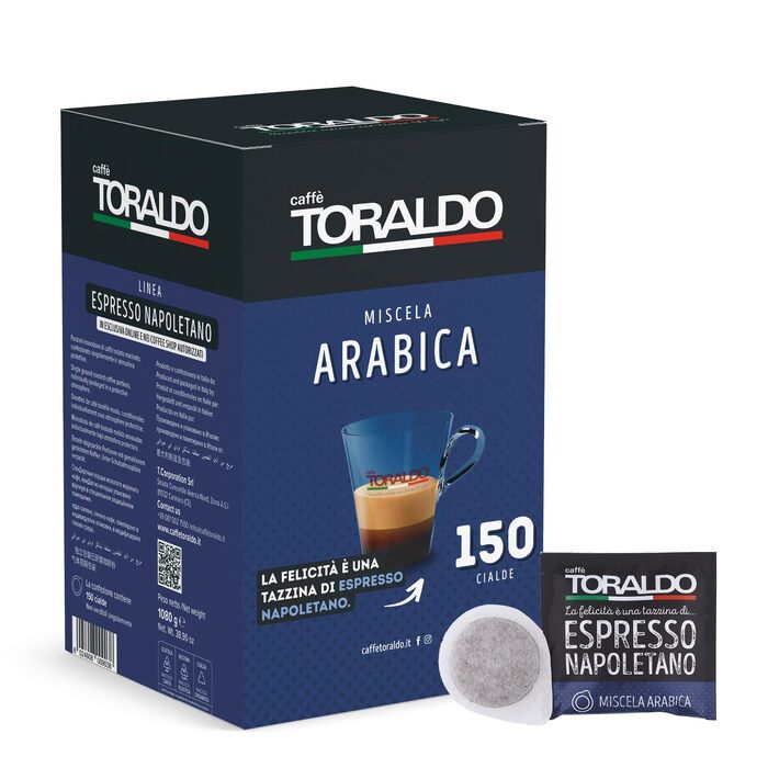 Кава Caffè Toraldo Miscela Arabica в капсулах ESE 44 (150 шт по 7 г), еспресо