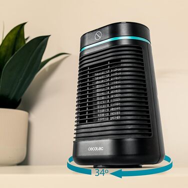 Обігрівач Cecotec ReadyWarm 1550 Max Ceramic Rotate - керамічний, 1500 Вт, з регулюванням температури та 3 режимами, білий