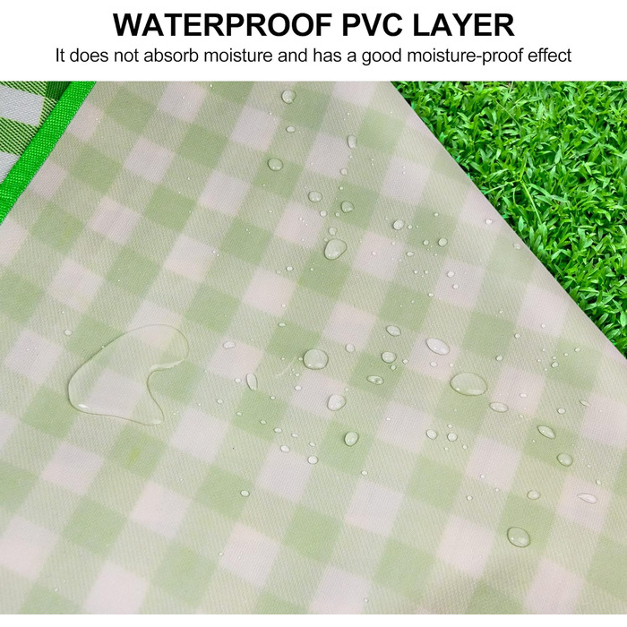 Плед для пікніка Reakoo 200x300 см, водонепроникний килим для пляжу XXL, з ручкою, антипісочний, пральний для кемпінгу, парку, саду