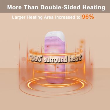 Електричні грілки для рук Karecel, 2 шт. - USB перезарядна модель, 10000mAh, для кемпінгу, гольфу, на вулицю (фіолетовий)