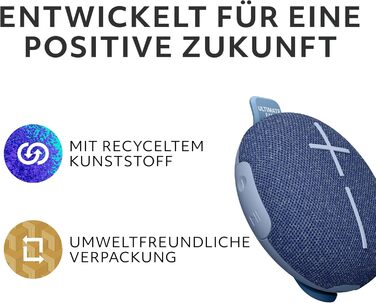Портативна Bluetooth колонка Ultimate Ears MINI ROLL: Водонепроникна, пилозахисна (IP67), потужний бас, 40м радіус дії - Gentle Black