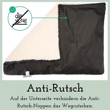 Самогріюча ковдра для собак Fellou 90 x 64 см - тепла, миюча, без хрускоту, бежева