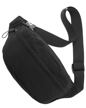 Поясна сумка чоловіча/жіноча водонепроникна для подорожей, фестивалів, спорту та міста (чорна)