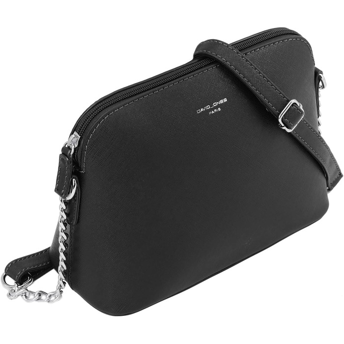 Сумка жіноча David Jones через плече, чорна: кросбоді, клатч, вечірня, повсякденна, зі шкіри PU, на ланцюжку