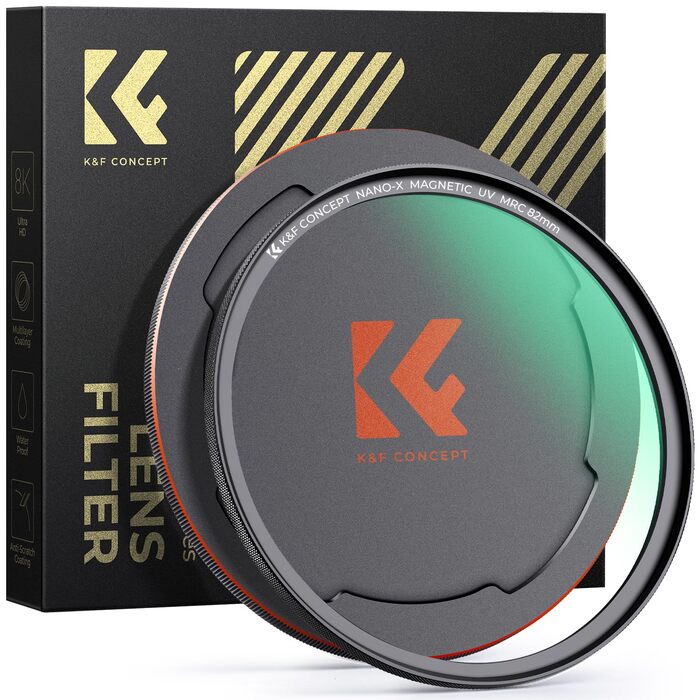 Фільтр K&F Concept 58mm MCUV з магнітним кріпленням та кришкою для об'єктива (Nano-Xcel)