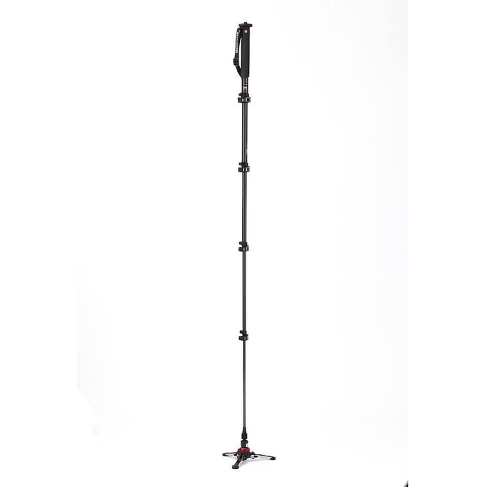 Manfrotto XPRO Einbeinstativ з рідкосною головкою для відеозйомки, 5-секційний монопод з алюмінію/карбону