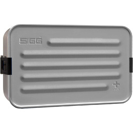 Ланчбокс SIGG Alu Lunchbox Plus з розділювачем, герметичний, легкий, BPA-free, для мікрохвильовки та посудомийки, преміум якість