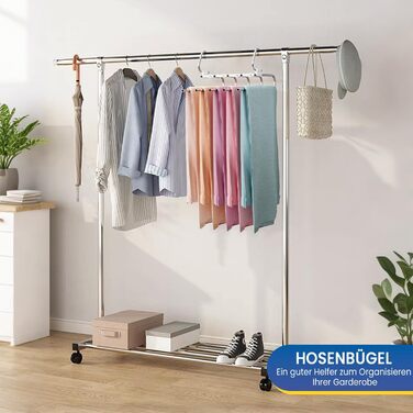 Фальшбугель для штанів DAMITA - 2 шт. (білий) - фальшбугель, органайзер для шафи, штани, джинси, спідниці, шарфи, для жінок та чоловіків