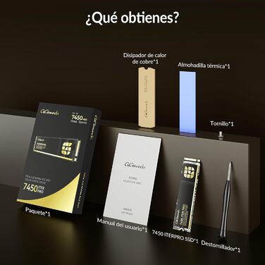 SSD GiGimundo 1TB M.2 NVMe PCIe Gen4×4 – 7100 МБ/с, 5000 МБ/с, 2280, 3D NAND TLC, сумісний з PS5