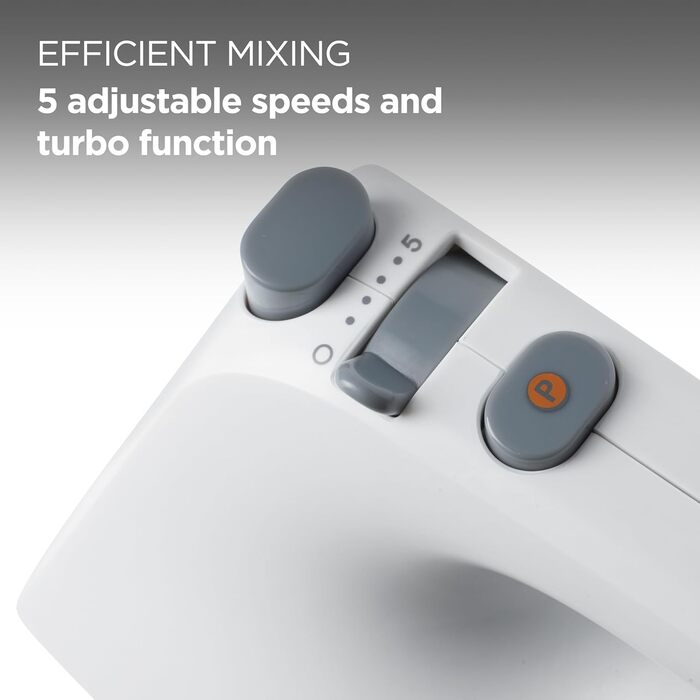 Міксер ручний Kenwood QuickMix Go HMP40.000GY з кейсом, вінчики та гак для тіста, ложка-мірка, 350W, сірий