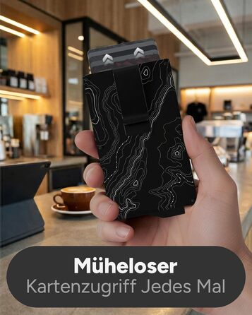 RFID захисне картхолдер Alpha Kollektion: мінімалістичний картхолдер для чоловіків з подарунковою коробкою