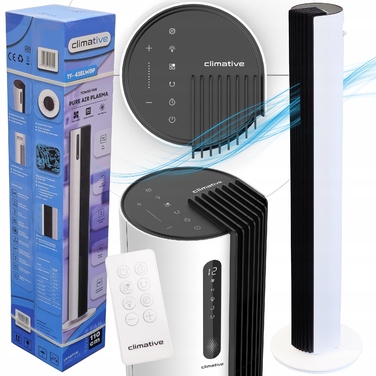 Колонний вентилятор Climative Pure Air Plasma TF-43ELWBP, білий