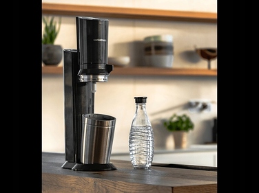 Сифон для газування води SodaStream Crystal 3.0, сріблястий, з балоном CO2