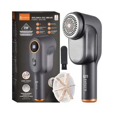 Електрична машинка для видалення ковтунів Syncra FiberPro з LCD-дисплеєм