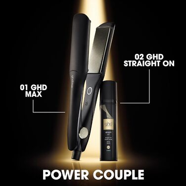 Випрямляч для волосся ghd Max Black - для довгого, товстого та кучерявого волосся