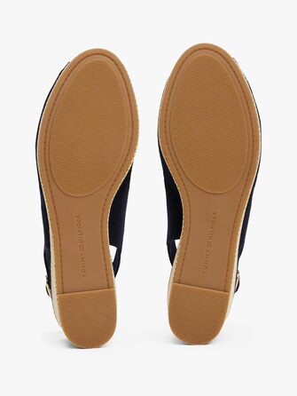 Сандалії жіночі Tommy Hilfiger Flag Mid Wedge Espad SLIN, сині (40 EU)