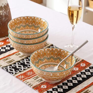 Сервіз столовий порцеляновий Vancasso MANDALA 32 елементи, для 8 осіб, богемський стиль, ручна робота