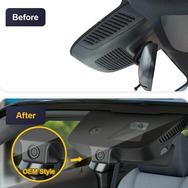 Відеореєстратор Fitcamx 4K для Mercedes-Benz A-Class (W176, W177) та CLA (C117, C118) 2012-2023, подвійний (перед/зад), WiFi, G-сенсор, карта 128GB
