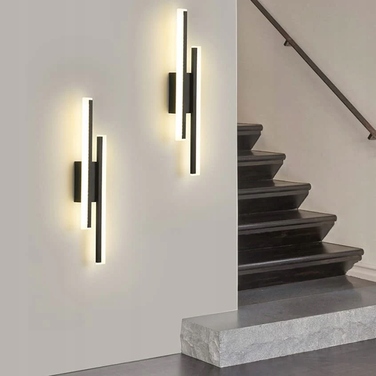 Настінний світильник Tealight чорний, інтегроване LED-джерело 16 Вт