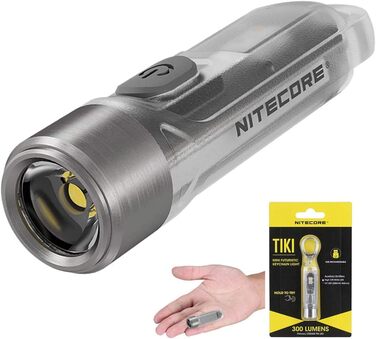 Ліхтарик-брелок Nitecore TIKI, міні, акумуляторний, 300 люмен, UV-світло, надяскравий