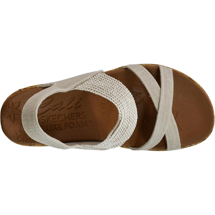 Skechers Beverlee - Бежеві кеди-платформи жіночі 39.5 EU