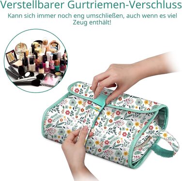 Fintie Косметичка-органайзер для подорожей, велика водонепроникна сумка для макіяжу, для жінок та дівчат (Весна)